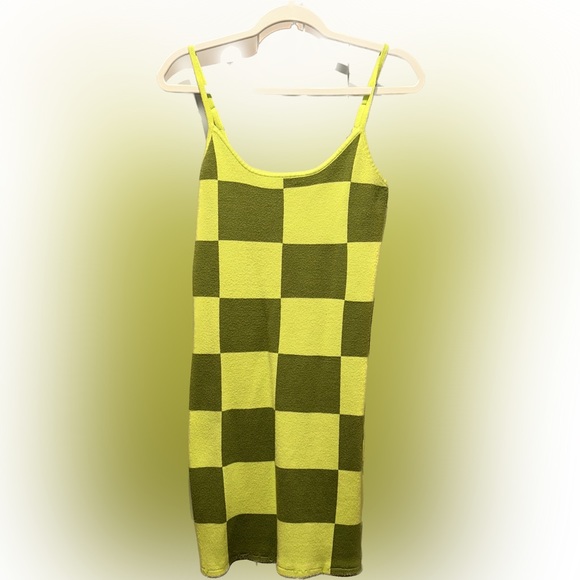 Checkered Mini Dress - Picture 1 of 2